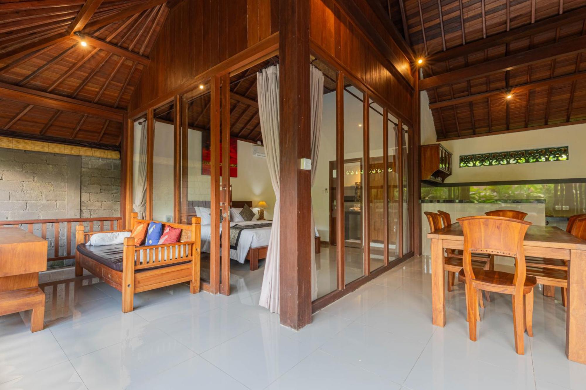 Sari Bamboo Bungalows Ubud Exterior foto